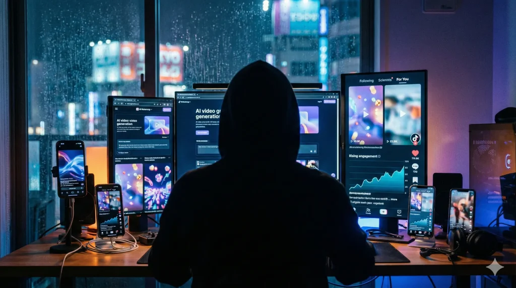 TikTok動画作成AI｜月10万稼ぐ！顔出しなしでバズる「自動化」術