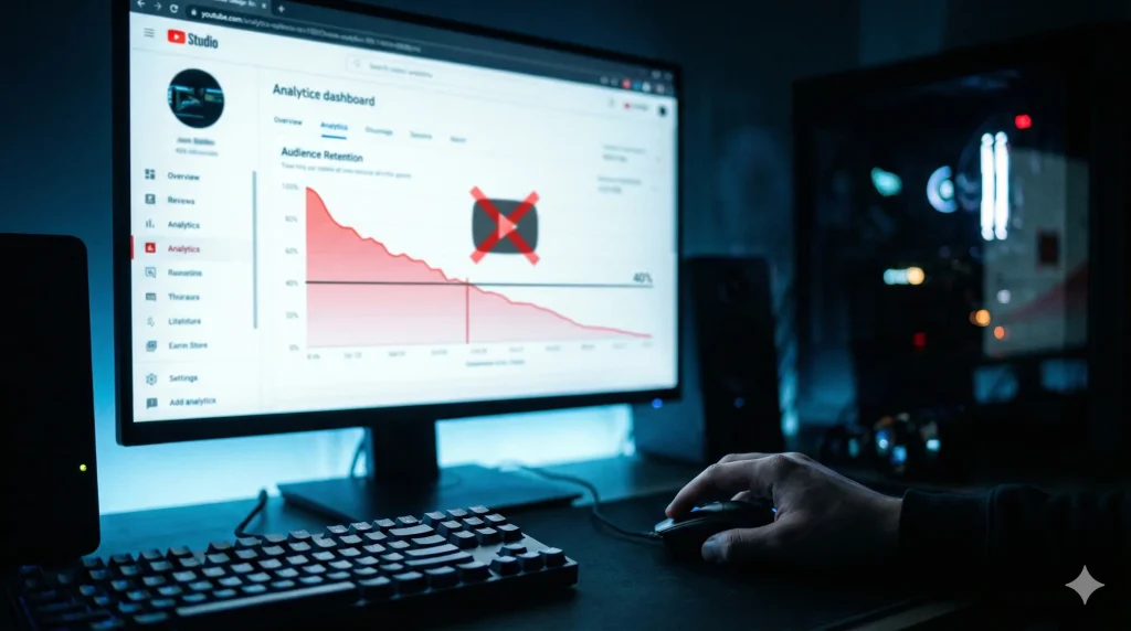 AI副業ユーチューブ｜「維持率40%」未満は即撤退せよ